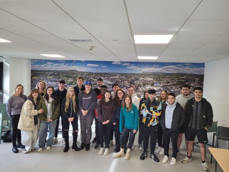 Lisa Dunne and students from BBs in Marketing, ATU Sligo on Feb 12th visiting ATU Sligo Innovation Centre