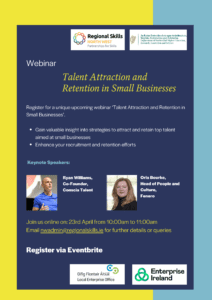 Talent Attraction & Retention in Small Businesses webinar with Regional Skills